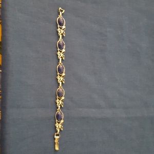 Sarah Coventry "blue hawaii" Bracelet 8"L